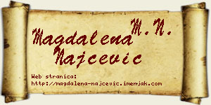 Magdalena Najčević vizit kartica